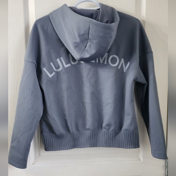 Lululemon Athletica Slate Gray Zip-Up Hoodie Expression - Picture 2 of 3
